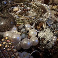 Vintage to Now Jewelry Lot, All Wearable Untested. No Junk. Box D3