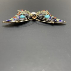 Metropolitan Museum Art Butterfly Cleo Brooch Sterling Silver 3.25″ MMA 1992