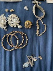 Huge!! Vintage Gold Jewelry Lot- Unsearched/UNTESTED-scrap/wear?