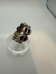 VTG Sterling Silver .925 Made in Mexico “O” design – ring size 12.5, grams12.8