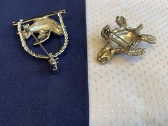 Vtg Brooch Lot Alpaca Sarah Cov MOP Enamel Faux Gem Scatter Pins Costume Jewelry