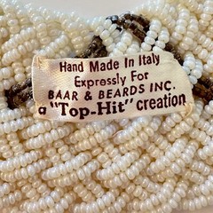 Baar & Beards Inc Wide Beaded Collar Necklace a “Top-Hit” Creation Vintage