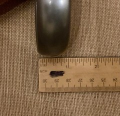Vintage Chunky Acrylic Bangle Bracelet Lucite Smoky Gray 8.5″