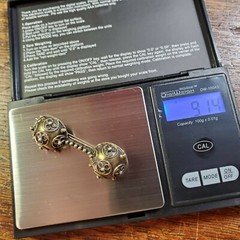 Antique Etruscan Revival Pin Brooch c 1900 Gold Russian Hallmark Granulation