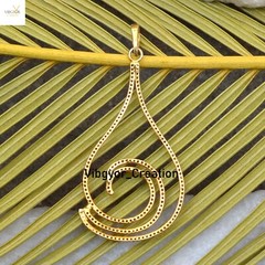 Natural Pave Diamond Pendant Handmade 925 Silver Necklace Gold Vermeil Jewelry