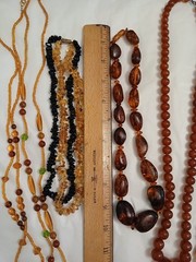 Amber Jewelry Lot Reconstituted & Baltic Amber Mixed Lot READ Descrip