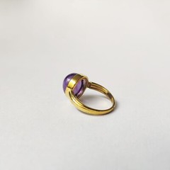 925 Starling Silver Created Amethyst Ring Size 7 Handmade Art And Deco Victorian