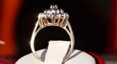 10k yellow gold ring 1.00ct natural diamond size 6.5 handmade 4.65gr Gab130
