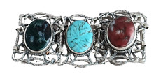 VanDell Sterling Large Bracelet w/ Varied Stones
