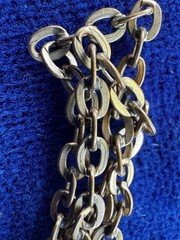 Antique Victorian Gold Filled Watch Chain 50″ W&S Star Moon Clasp