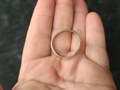 925 Sterling Silver Band Ring Vintage, SIZE US 11.25, READ Description