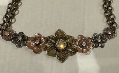 Vintage Claire’s Necklace Copper Flowers La La Lovely! Very Rare