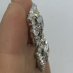 VTG SARAH COVENTRY ART DECO RHINESTONE SILVER OPENWORK HUGGIE EARRINGS CLIP-ON