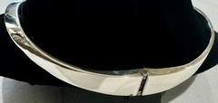 RARE LOS BALLESTEROS Vtg Mexican Silver PINEDA HAND Heavy 106g CHOKER NECKLACE