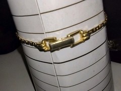 Vintage Goldette Gold Tone Heart Bracelet 6.75” See Description