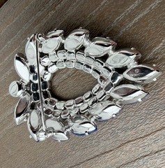Vintage Blue Purple AB Juliana D&E Book Piece for Sarah Coventry Brooch