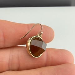 Vintage Pierced Earring Lot Gold Tone Enamel Hoop Drop Stud Dangle