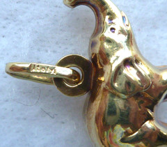 Vintage 14K Gold Elephant Charm 1.5 Grams Italy