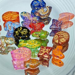 100g Vintag Styley Bulk Jewelry glass bead Lot ALL Brand New Untested Mix Match