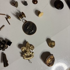 Varied Lot of Vintage Collar Buttons & Studs. Costume, Jewelry, And More.