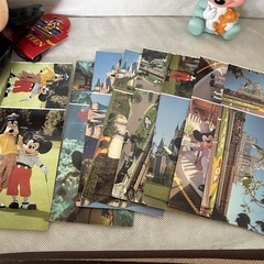 Vintage Junk Drawer Lot 18 Unused Postcards, Toys, Mickey Mouse, Watches, More