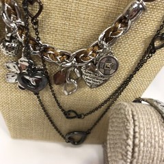 Vintage To Mod Heart Jewelry lot Love Retro Rockabilly locket 1+ pounds Coquette