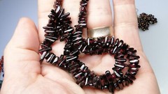 Vintage Beaded Strand Necklaces Earrings Carnelian? 7pc Necklace Lot
