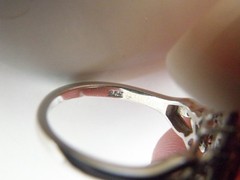 Vintage Sterling Silver Natural Irradiated Pink Tourmaline Halo Ring Size 7