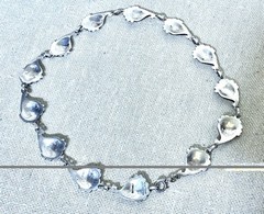 Rare Viking Craft Sterling Silver Necklace Art Deco Signed Mid Century 15.5” 46g