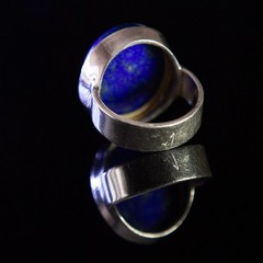 Vintage 925 Sterling Silver Large Blue Lapis Lazuli Ring Size 8.5 21.6g