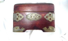 STUNNING VINTAGE CULTURED PEARL CARVED CELADON JADE STATEMENT NECKLACE WOOD BOX!