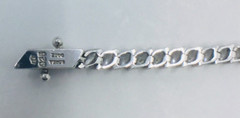 Vintage JJJ 925 Silver Korea DQ CZ Tennis Bracelet & Zirconia Drop Earrings Set