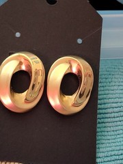 Vintage Goldtone Made In Thailand Pierced Earrings