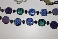 Vintage to now lot of 2 stone glass plastic metal beaded chain necklaces