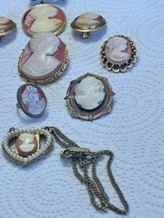 Cameo Vintage 800 Silver Ring, Brooches, Necklace & Earring Rings Judy Lee Group
