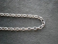 Oval Link Vintage Sterling Silver Charm Bracelet 7.75″ ~ 7.0g