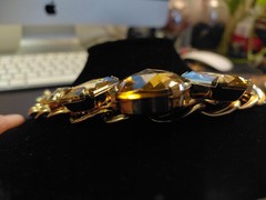 VTG champagne golden necklace 1960′