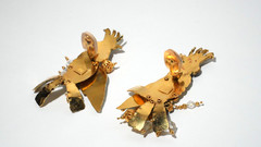 Lunch at the Ritz Vintage Cockatoo Bird Clip-On Earrings – Statement Designer