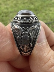 Vintage Military Us Army Returned Class Ring ( 10.4% Palladium)