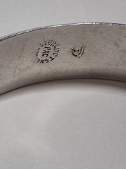Vintage Taxco Mexico Sterling Silver Bullfight Shadowbox Hinged Bangle 15.8g PAC