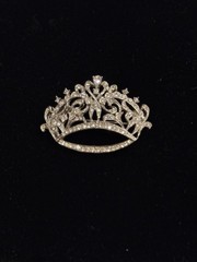Vintage Arthur Pepper Mode-ART Marcasite Crown/Tiara Brooch/Pin 1950s-1970s