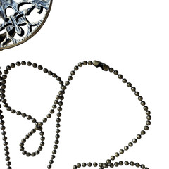 Vintage Copper Bird Necklace Floral Filigree Pendant Ball Chain Boho Statement