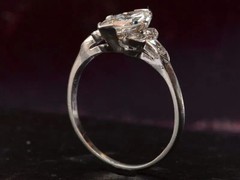 Art Deco Antique 3.60 Ct Diamond Vintage Engagement Ring 925 Sterling Silver