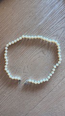 Vintage 15 inch Genuine Knotted Pearl Necklace Choker Goldwaters Dept Store