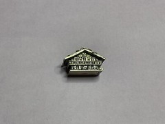 Vintage 800 Sterling Silver Swiss Ski Chalet Cabin Opens Bed Inside Charm 4.6g