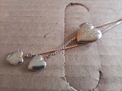 Vintage Triple (3) Heart Photo Locket Necklace – Costume Jewelry