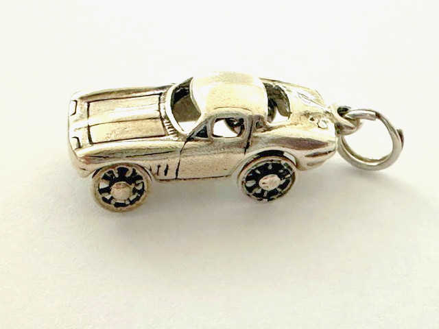 Vintage Sports Car Sterling Silver Charm – wheels turn