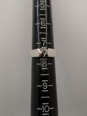 ACTM Vintage Sterling Silver .925 2mm Multi Gemstone Ring Size 7.5