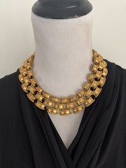 Rare Ciner MMA Museum Of Modern Art Necklace Collar Link Panther *455
