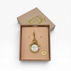 Vintage Kirks Folly Seaview Moon Angel Charm Pendant w/ Box